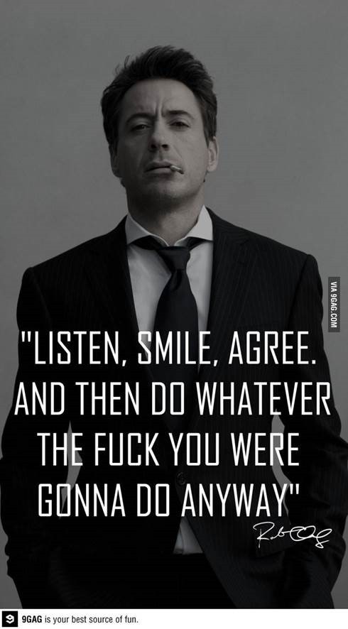 Listen-smile-agree